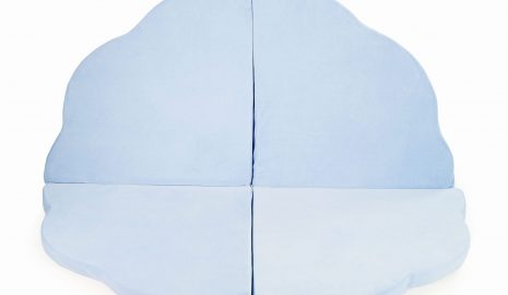 MeowBaby® Hracia podložka pre dieťa Oblak skladateľná, Modrá