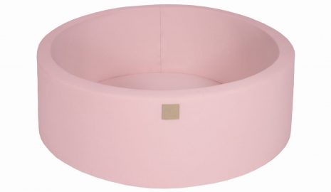 MeowBaby® Suchý bazén okrúhly bez loptičiek - Púdrovo ružový