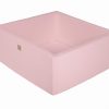 MeowBaby® Suchý bazén bez loptičiek štvorcový - pastelovo ružové