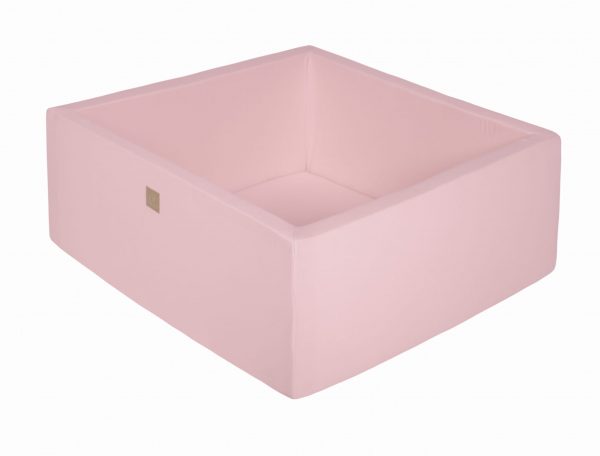 MeowBaby® Suchý bazén bez loptičiek štvorcový - pastelovo ružové