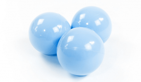 MeowBaby® Plastové Loptičky do suchého bazénu 7cm, baby blue - 50 ks