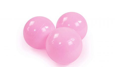 MeowBaby® Plastové Loptičky do suchého bazénu 7cm, pastelovo ružové - 50 ks