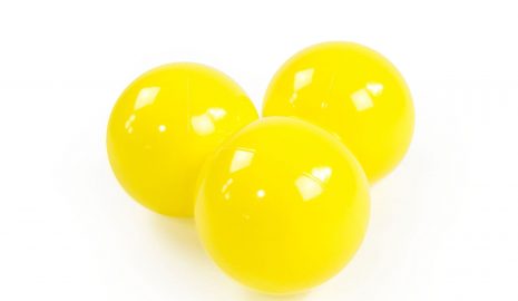 MeowBaby® Plastové Loptičky do suchého bazénu 7cm, žlté - 50 ks