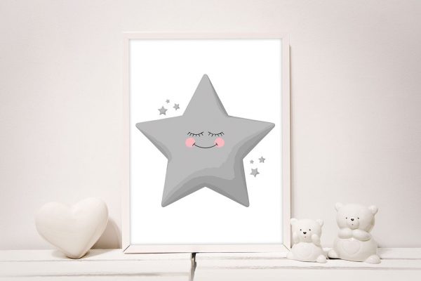 MeowBaby® Plagát do detskej izby - Hviezda