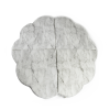 Podložka na hranie Kvietok - mramorová biela