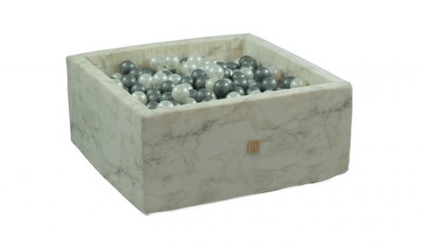 Bazén s guličkami Velvet Soft - White Marble