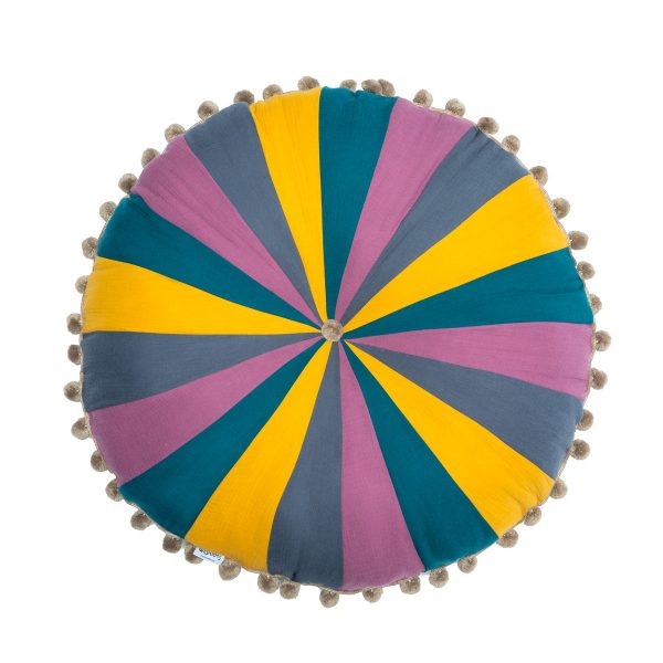 Podlahový vankúš v štýle Boho, Big Patchwork Pouffe Boho