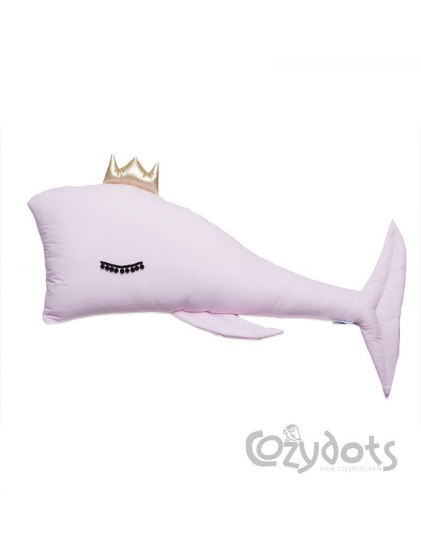 Veľký detský vankúš Pink Whale