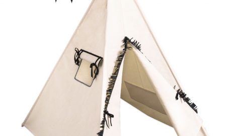 Detský stan teepee Basic Black