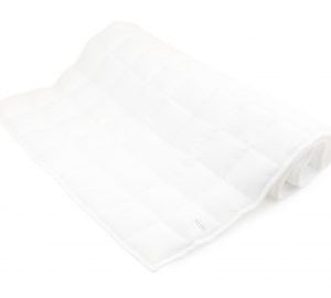 Ľanová prešívaná deka biela 75×140