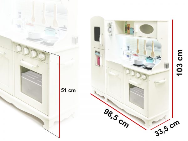 DREVENÁ KUCHYŇA S XXL LED PRÍSLUŠENSTVOM