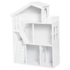 Drevený domček – knižnica – biela