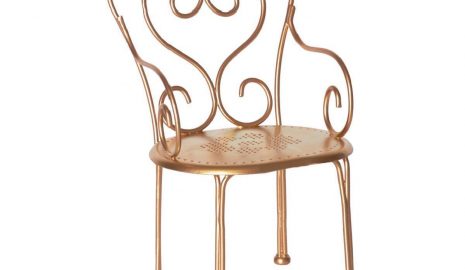 Stolička zlatá vintage